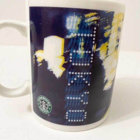 2008 Starbucks Night City Lights Design Tokyo Japan 12 oz Mug - Picture 16 of 16